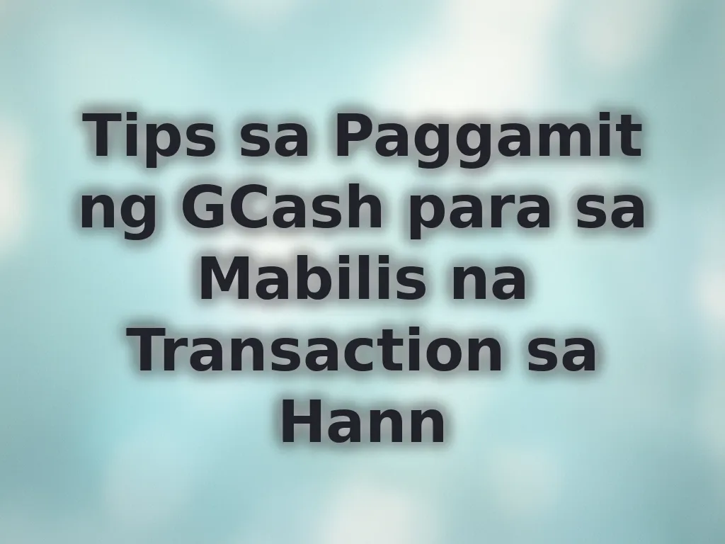 GCash Tips
