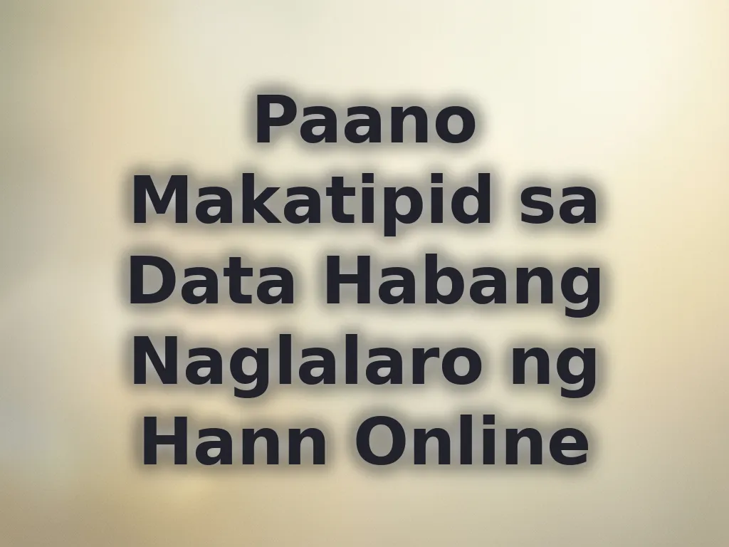 Data Saving Tips